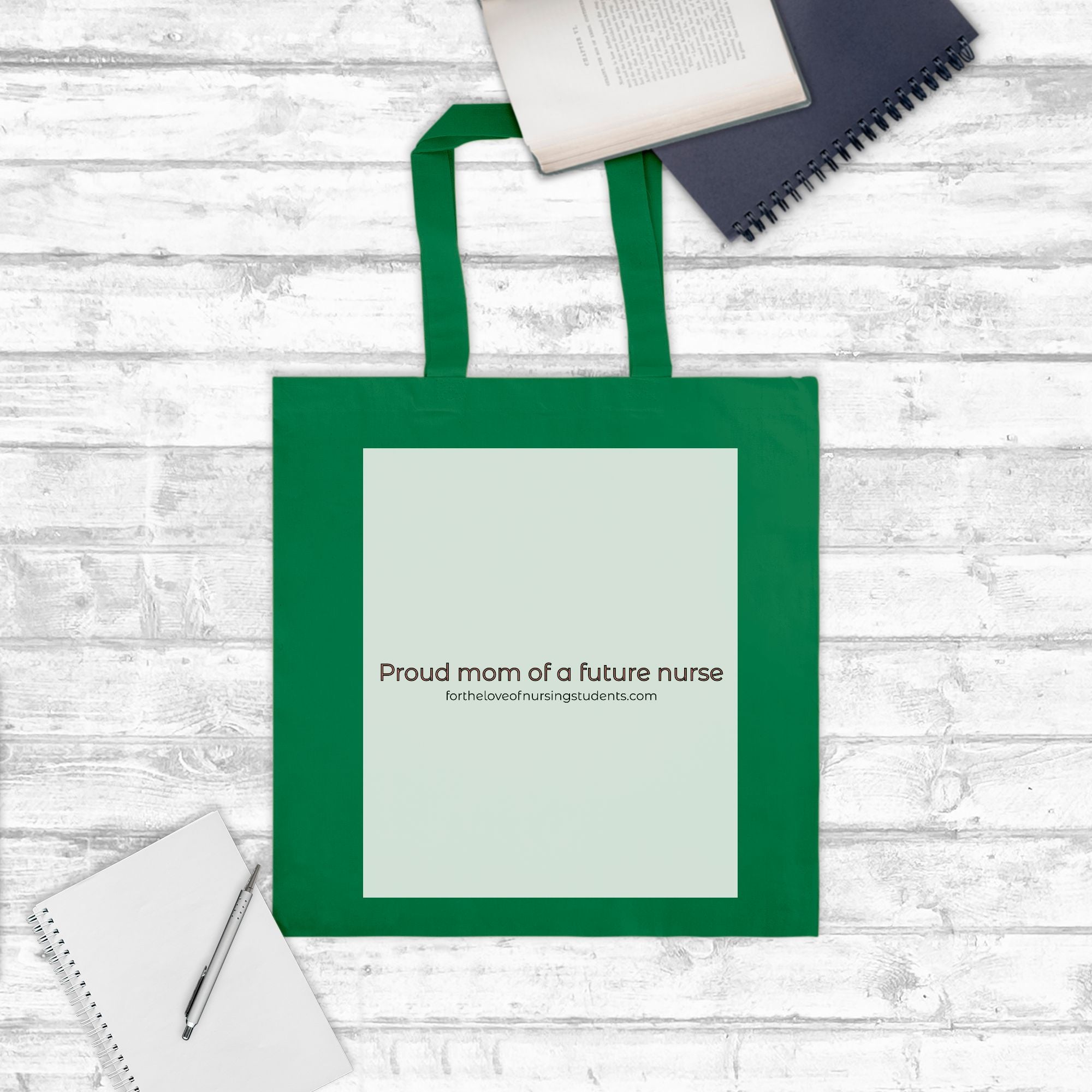 Proud Mom of a Future Nurse Tote Bag – Nursing Student Mom Gift – Future RN Gift – Nursing School Support Gift