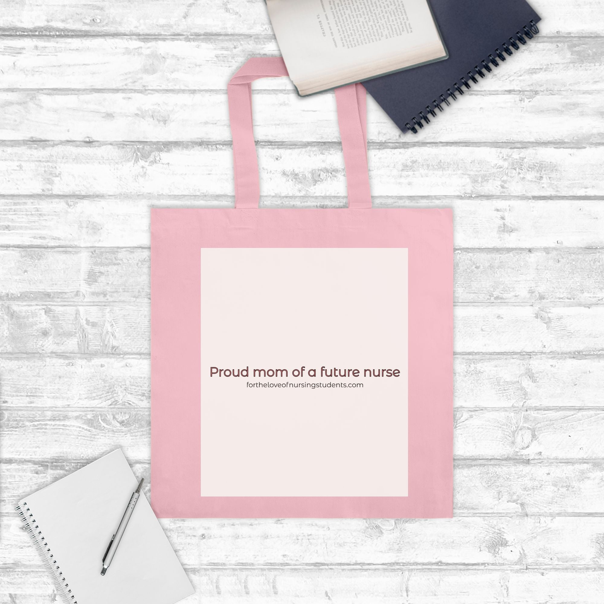 Proud Mom of a Future Nurse Tote Bag – Nursing Student Mom Gift – Future RN Gift – Nursing School Support Gift