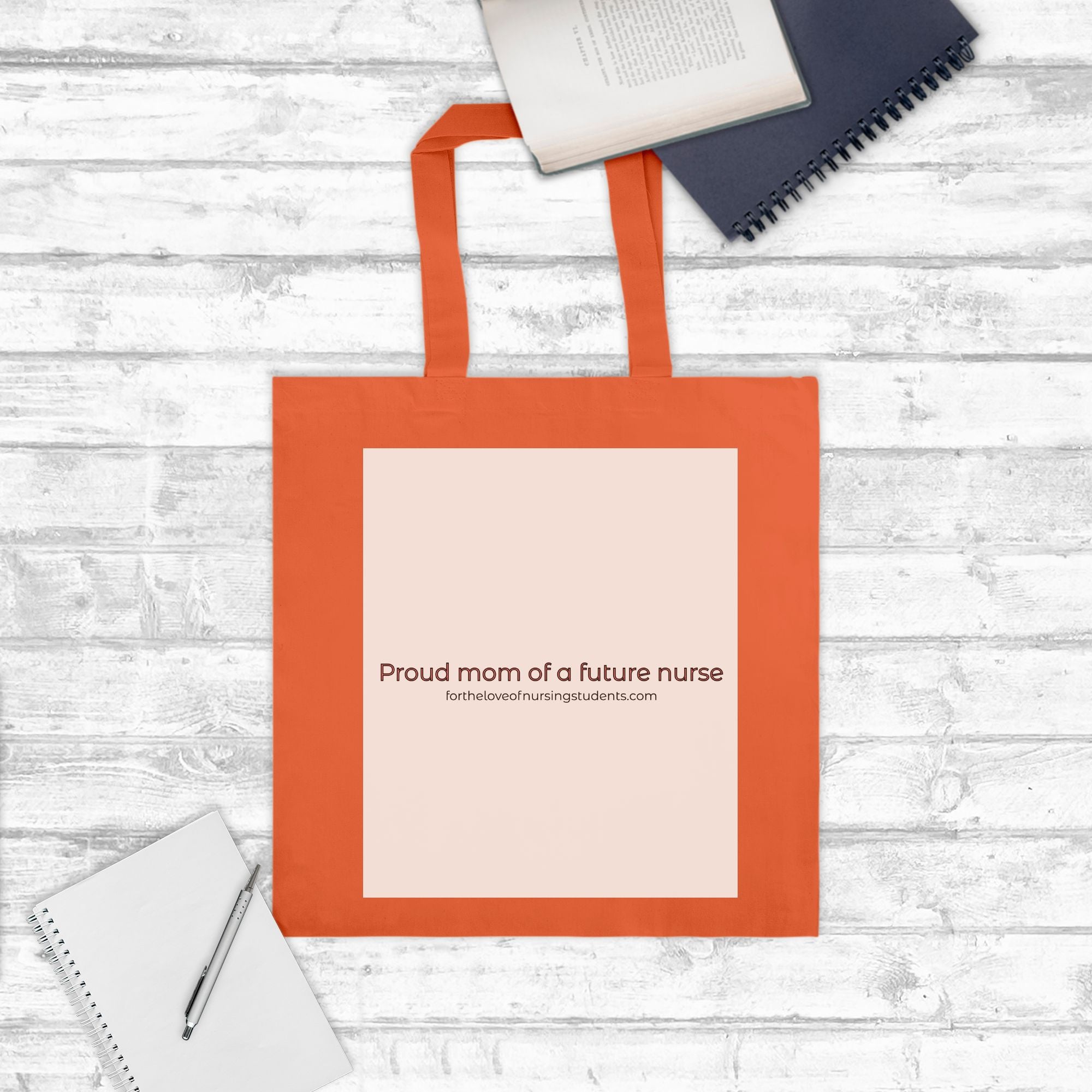 Proud Mom of a Future Nurse Tote Bag – Nursing Student Mom Gift – Future RN Gift – Nursing School Support Gift